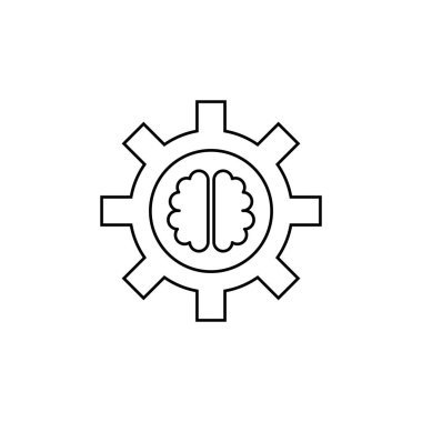 Yapay zeka çizgisi sanat tarzı makine akıllı robot ve bulut hesaplama ağı yapay zeka dijital teknolojisi - internet, çözüm, algoritma, vektör illüstrasyonu