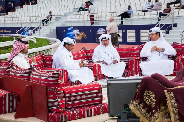 Doha Qatar Abril 2016 Qatar Gold Sword Horse Racing Festival — Fotografia de Stock