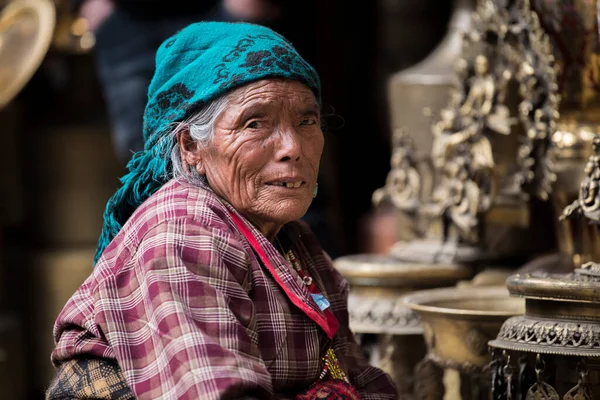 Kathmanu Nepal April 2019 Вуличний Вид Місцевих Жителів Різних Повсякденних — стокове фото