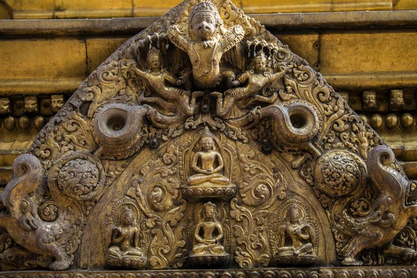 Κατμαντού Νεπάλ Απριλίου 2019 Βουδιστικός Ναός Swayambhunath Ναός Πιθήκου Μνημείο — Φωτογραφία Αρχείου