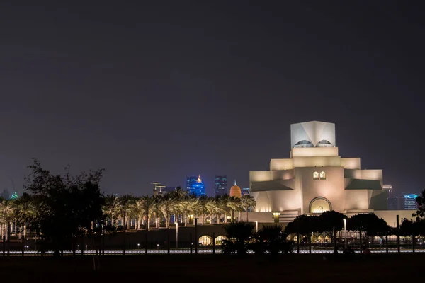 Doha Qatar March 2019 Night Views Museum Islamic Art Doha — стокове фото