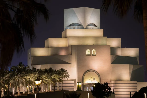 Doha Qatar March 2019 Night Views Museum Islamic Art Doha — стокове фото