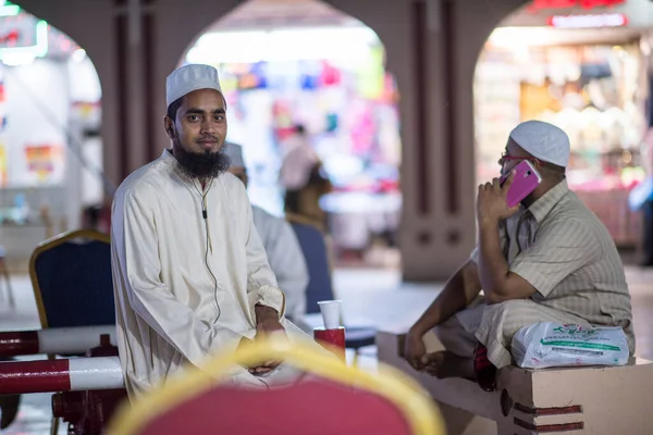 Muscat Oman March 2019 Night Views Streets Shops Local People — Stock Photo, Image