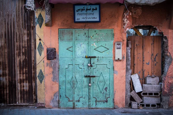 Marrakech Marokko Februari 2018 Oude Hoofdingang — Stockfoto