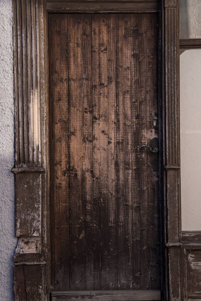 Old Decorative Main Entrance Wooden Door.