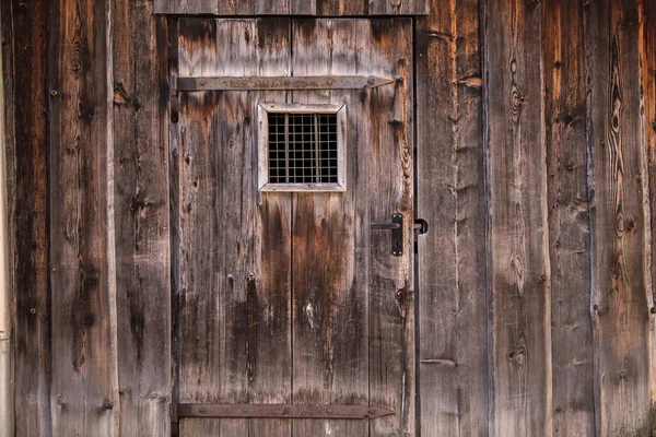 Porta Madeira Decorativa Velha Entrada Principal — Fotografia de Stock