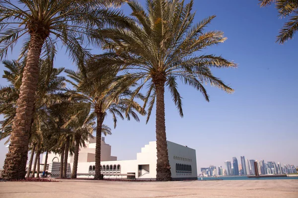 Doha Qatar Marzo 2022 Veduta Sul Museo Arte Islamica Una — Foto Stock