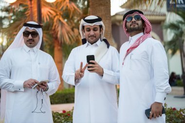 Doha, Katar-Şubat 01.2020: Katar takımı tarafından yapay Pearl Adası 'nda 