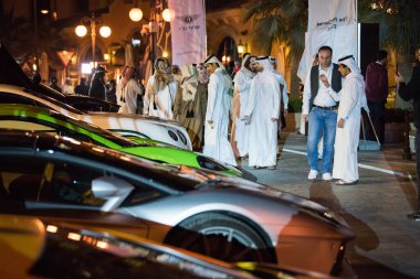 Doha, Katar-Şubat 01.2020: Katar takımı tarafından yapay Pearl Adası 'nda 