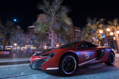 Doha, Katar-Şubat 01.2020: Katar takımı tarafından yapay Pearl Adası 'nda 