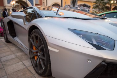 Doha, Katar-Şubat 01.2020: Katar takımı tarafından yapay Pearl Adası 'nda 