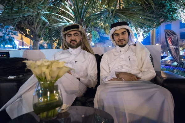 Doha, Katar-Şubat 01.2020: Katar takımı tarafından yapay Pearl Adası 'nda 