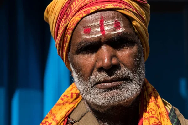 Kathmandu Nepal April 2022 Sadhu Indian Holymen Street Kathmandu Capital — Stock Photo, Image