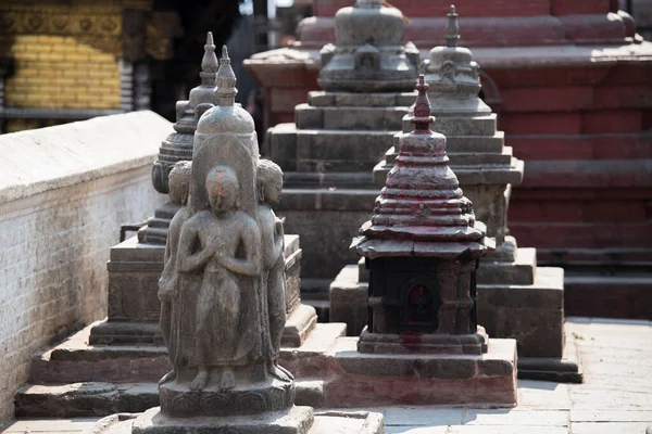 Kathmandu Nepál 2022 Április Buddhista Swayambhunath Templom Majomtemplom Unesco Világörökség — Stock Fotó