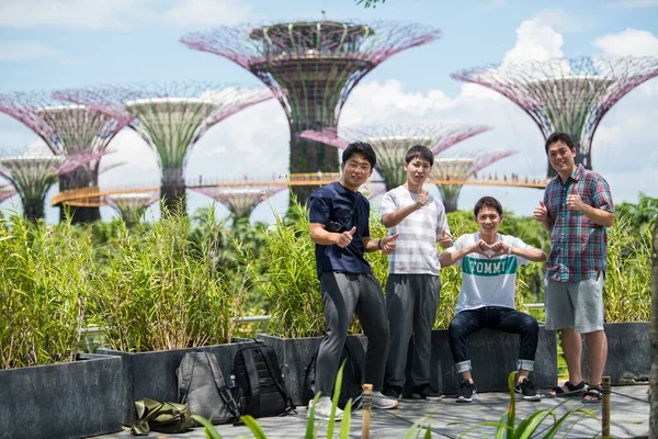 Singapore City Singapore September 2019 Tourists Tour Gardens Bay Nature — Fotografia de Stock