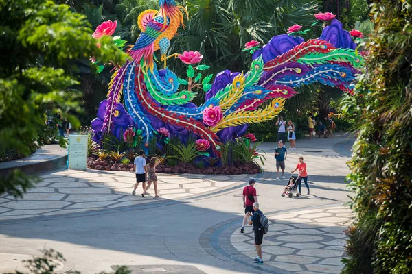 Singapore City Singapore September 2019 Tourists Tour Gardens Bay Nature — ストック写真