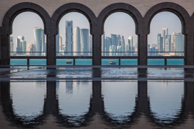 Doha, Katar, 7 Şubat 2020: Doha, Katar 'da İslam Sanatları Müzesi.