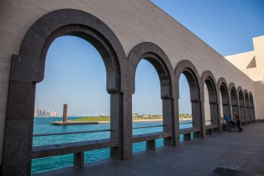 Doha, Katar, 7 Şubat 2020: Doha, Katar 'da İslam Sanatları Müzesi.