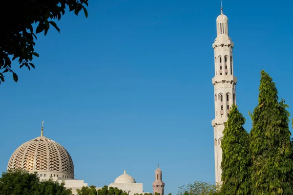 Muscat Oman April 2022 View Sultan Qaboos Grand Mosque Architecture — Stockfoto