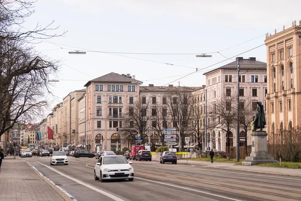 Mnichov Německo Prosince 2021 Pohled Mnichov Zimním Dni — Stock fotografie