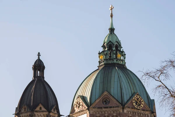 Мюнхен Германия Апреля 2022 Церковь Святого Луки Является Крупнейшей Протестантской — стоковое фото