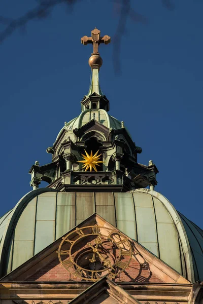 Мюнхен Германия Апреля 2022 Церковь Святого Луки Является Крупнейшей Протестантской — стоковое фото