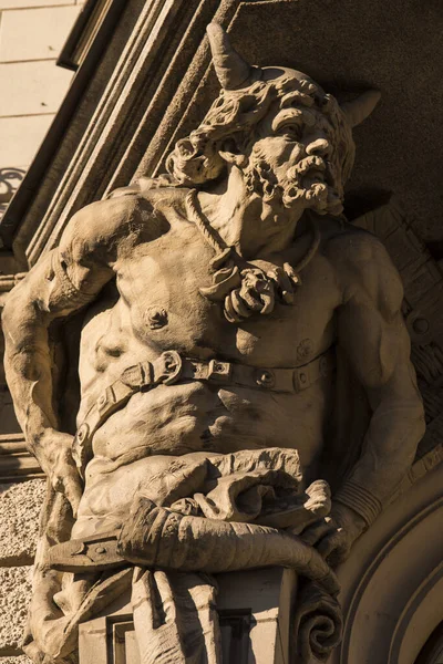 Munich Germany April 2022 Details Stone Ornaments Facades Baroque Buildings — стоковое фото