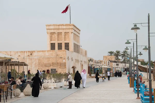 Ντόχα Κατάρ Φεβρουάριος 2020 Νέα Souk Wakrah Προκυμαία Περιπάτου Τις — Φωτογραφία Αρχείου