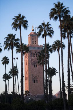 Marrakesh, Morocco - May 01,2022: The architecture of the old Medina district of Marrakech.