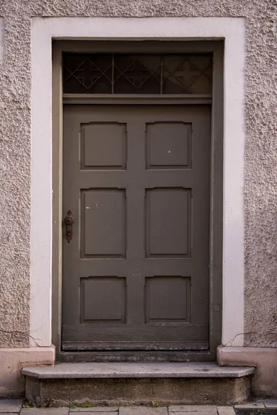 Munich Germany May 2022 Old Decorative Main Entrance Wooden Door — Zdjęcie stockowe