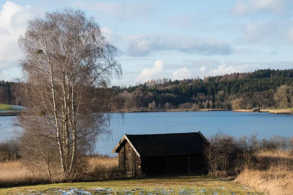 Ebersberg, Almanya-10 Mart 2022: Egglburger, Ebersberg, Yukarı Bavyera yakınlarında bir yer..