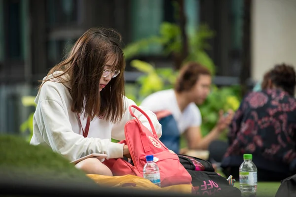 Singapura Singapura Setembro 2019 Estudantes Lasalle College Arts Singapura — Fotografia de Stock