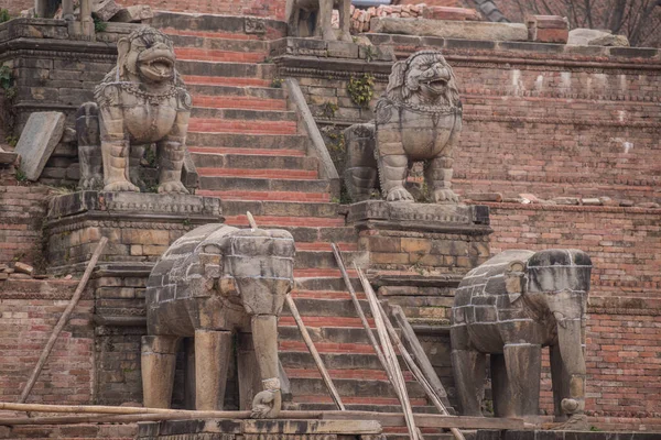 Kathmandu Nepal Maio 2022 Bhaktapur Durbar Square Palácio Real Antigo — Fotografia de Stock