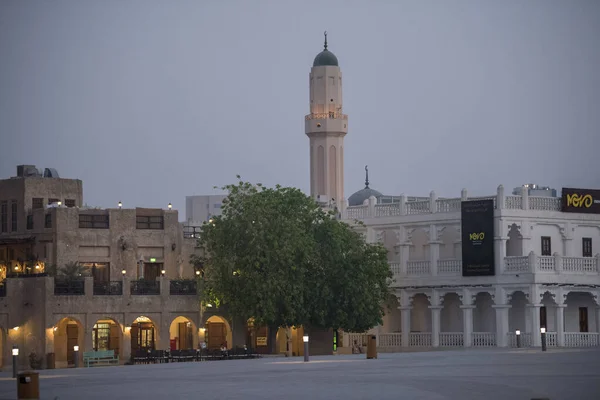 Doha Qatar May 2022 Традиційна Арабська Будівля Дерева Мулу Прикрашена — стокове фото