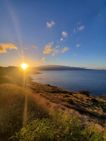 Nascer Sol Sobre Enseada Maui — Fotografia de Stock