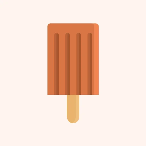 Illustration Plate Popsicles Aromatisées Chocolat Avec Des Conceptions Simples Pour — Image vectorielle
