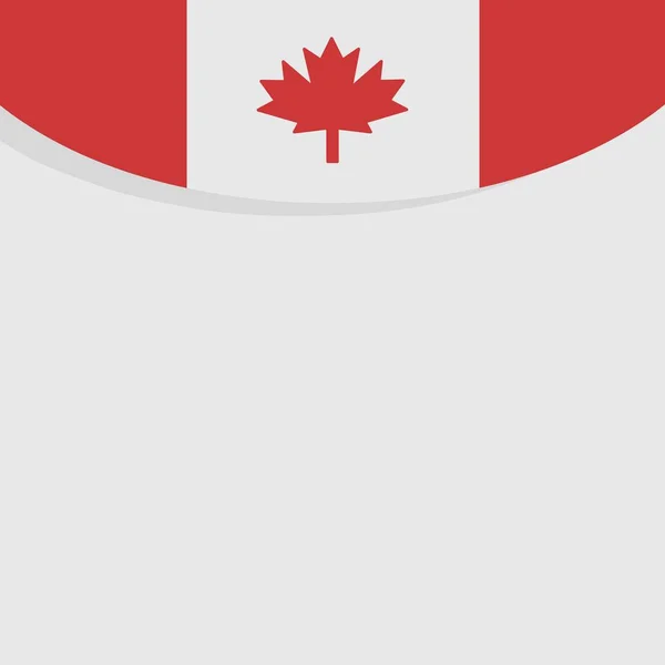 带有加拿大国旗的空白背景 图库矢量图片