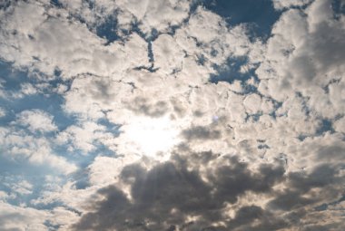 Fırtınadan önce bulutlu gökyüzü