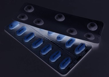 Yaprak dolusu ilaç ve vitamin soyutlaması