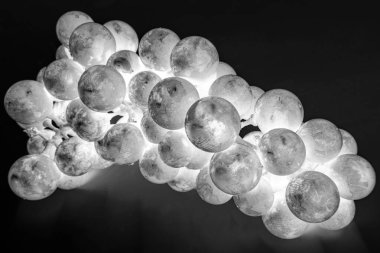 Bir demet taze yeşil üzüm soyut.