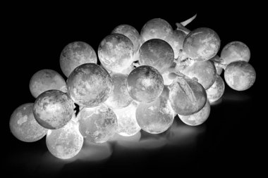 Bir demet taze yeşil üzüm soyut.