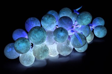 Bir demet taze yeşil üzüm soyut.