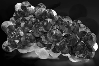 Bir demet taze yeşil üzüm soyut sumie etkisi