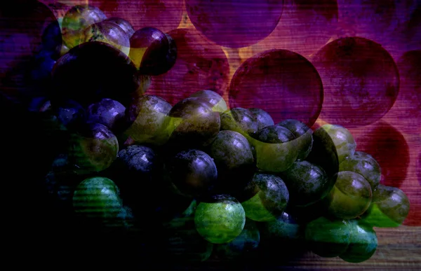 Букет Свіжого Зеленого Винограду Абстрактний — стокове фото