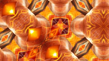 Soyut bir biçimde sunulan turuncu illüstrasyon