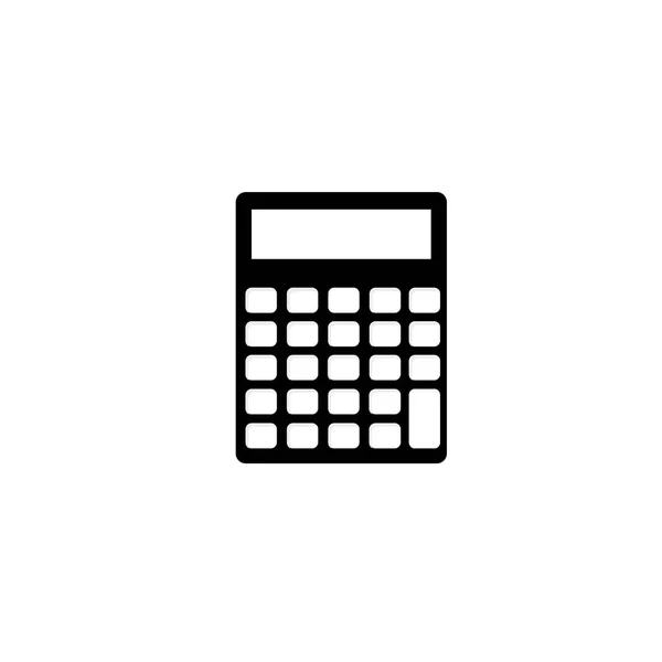 Základní Kalkulačka Sadou Číslic Izolovaných Bílém Plochý Eps Vektorová Ilustrace — Stockový vektor