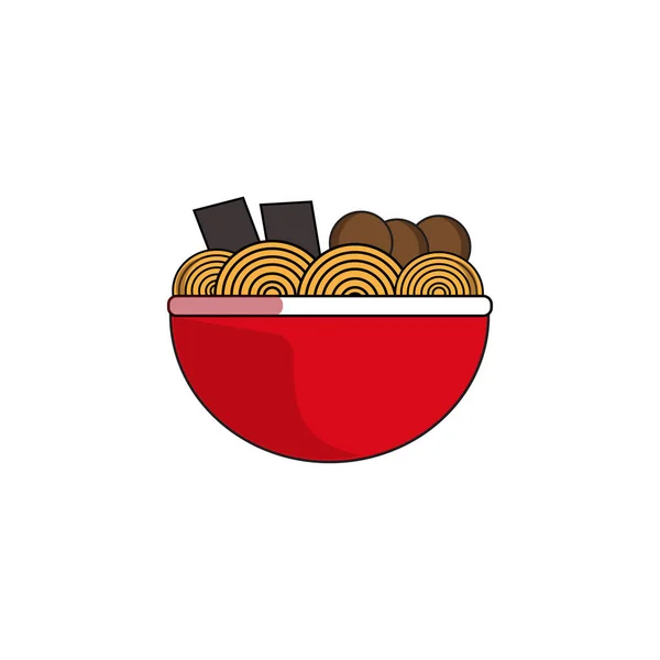 Japanese Ramen Noodle Food Suitable Use Logo Posters Menus Etc — Stock Vector