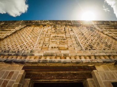 Chaac, Meksika, Uxmal Maya harabelerinde yağmur tanrısı..