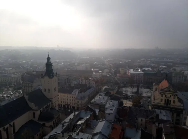 Vue Sur Ville Lviv — Photo