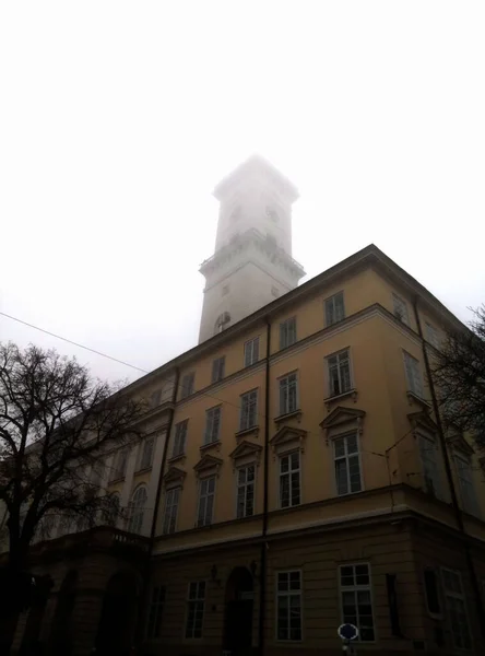 Bâtiment Dans Centre Lviv — Photo